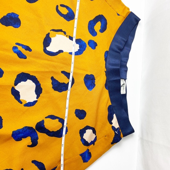 Phillip Lim 3.1 Orange Blue Animal Print size 14 - Picture 4 of 8